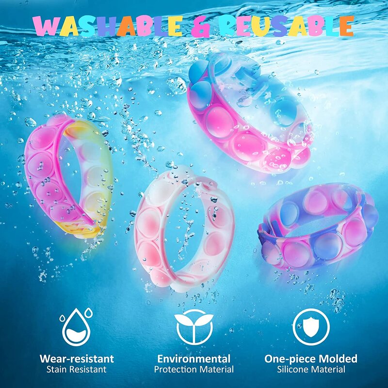 Silicone Bracelet Factory - Popular Wholesale Pop Fidget Bracelet Promotion Toy