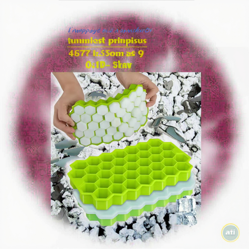 Ice Cube Mold Manufacturer - Custom Logo 37-Grid Honeycomb Portable Quick-Frozen