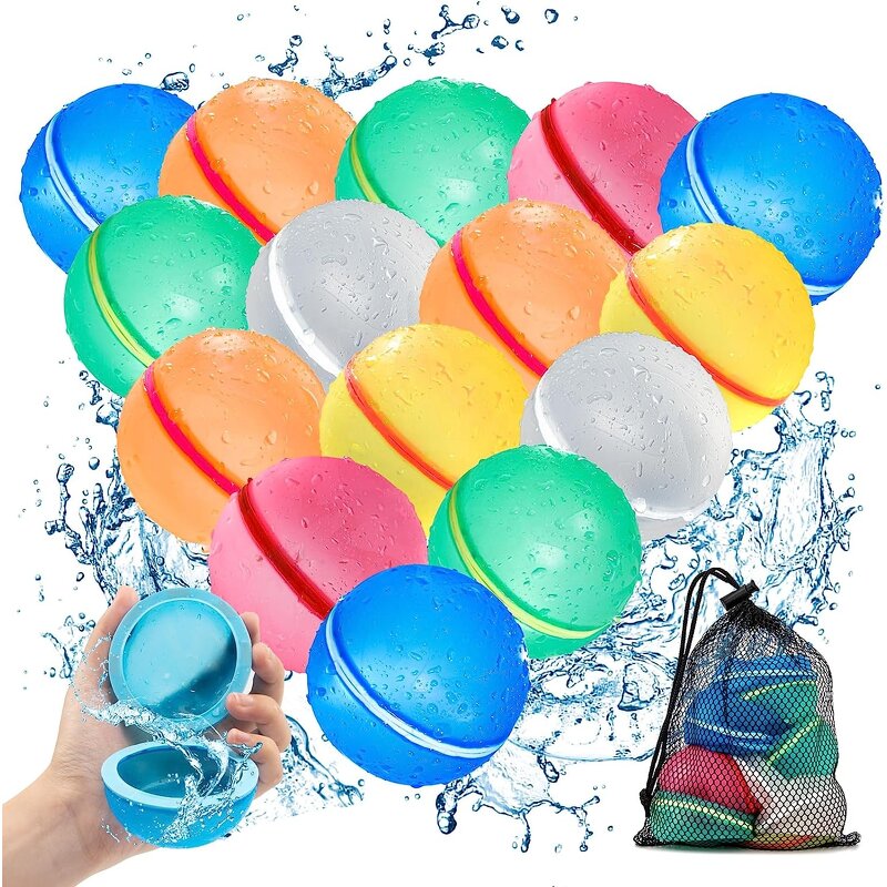 Reusable Water Balloons Factory - Self Sealing Silicone Summer Pool Beach Toy
