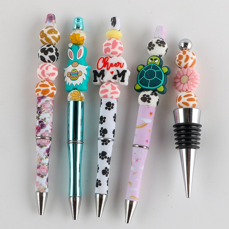 Silicone Beads Supplier - Cute Cartoon Animal Large Hole Spacer for DIY Crafts