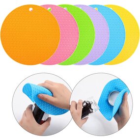 Trivet Mats Supplier - Silicone Heat Resistant Non-Slip Hot Pads for Kitchen