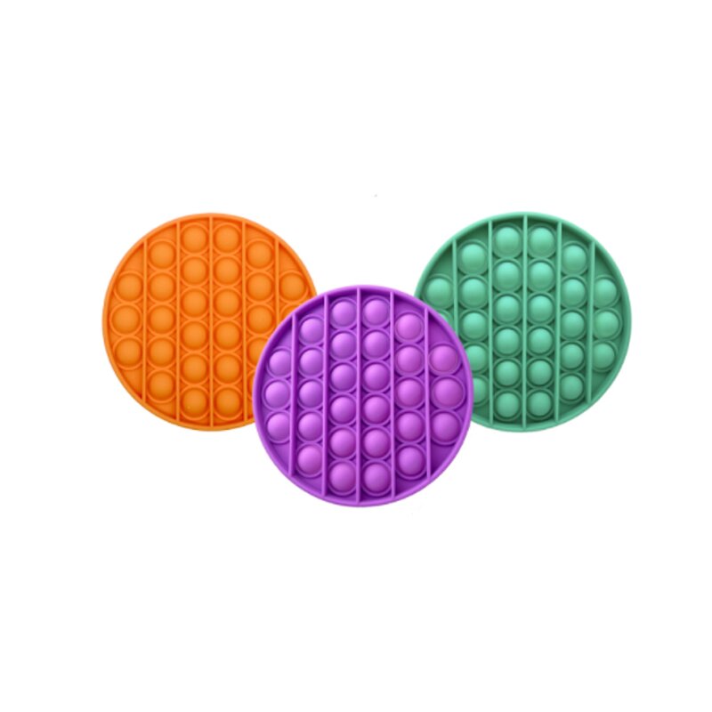 Pop Fidget Toy Supplier - Thick Square Rainbow Puzzle Set Sensory Pop up Gifts