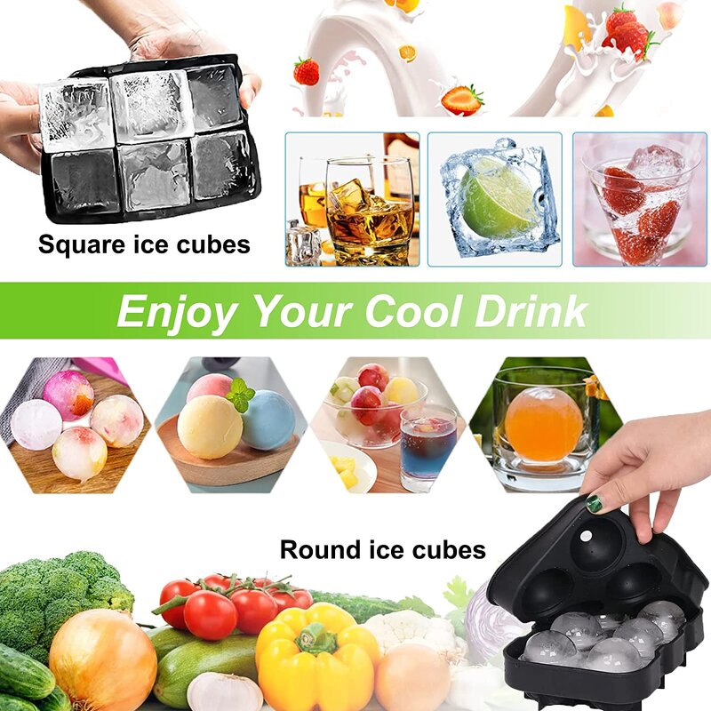 Ice Cube Trays Manufacturer - China Factory Hot Sale Reusable Durable with Lids