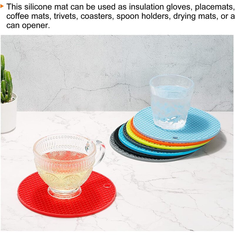 Trivet Mats Supplier - Silicone Heat Resistant Non-Slip Hot Pads for Kitchen