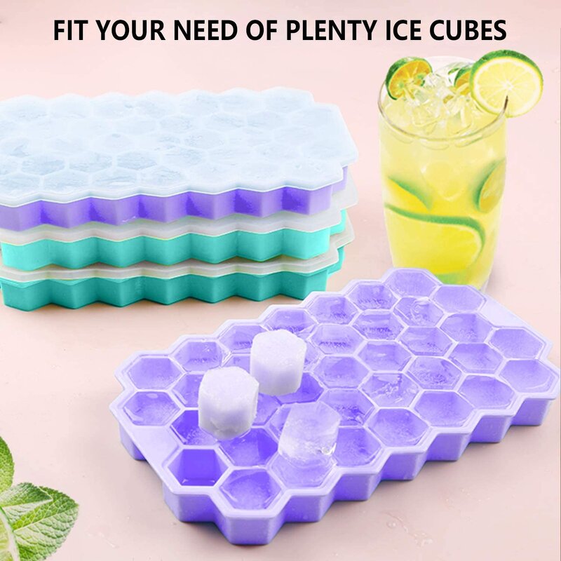 Ice Grid Mold Manufacturer - 37-Cavity Honeycomb Ice Mold Large Capacity Freezer