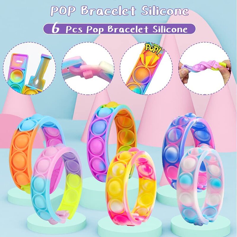Pop Fidget Bracelet Manufacturer - Hot Sale New Style Push Pops Sensory Stress Reliever