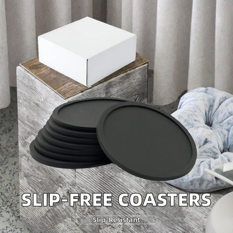 Silicone Cup Mat Supplier - Customized Logo BPA-Free 5mm Thick Classic Style