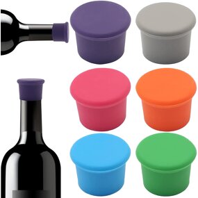 Mini Wine Stopper Factory - Customized Logo BPA-Free Food Grade Silicone