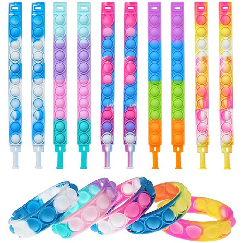 Silicone Bracelet Factory - Popular Wholesale Pop Fidget Bracelet Promotion Toy