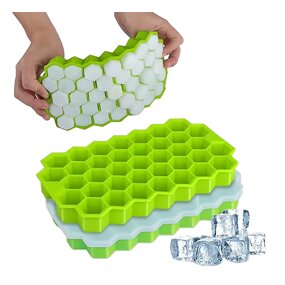 Ice Cube Mold Manufacturer - Custom Logo 37-Grid Honeycomb Portable Quick-Frozen