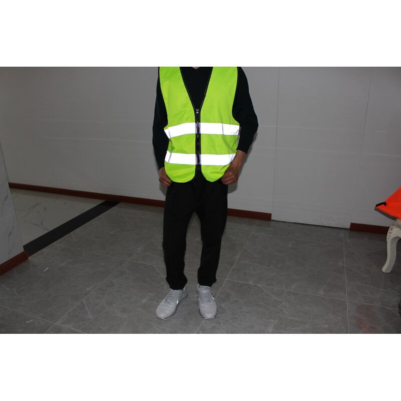 Running Vest Factory - Yellow Green Strap Reflective Security