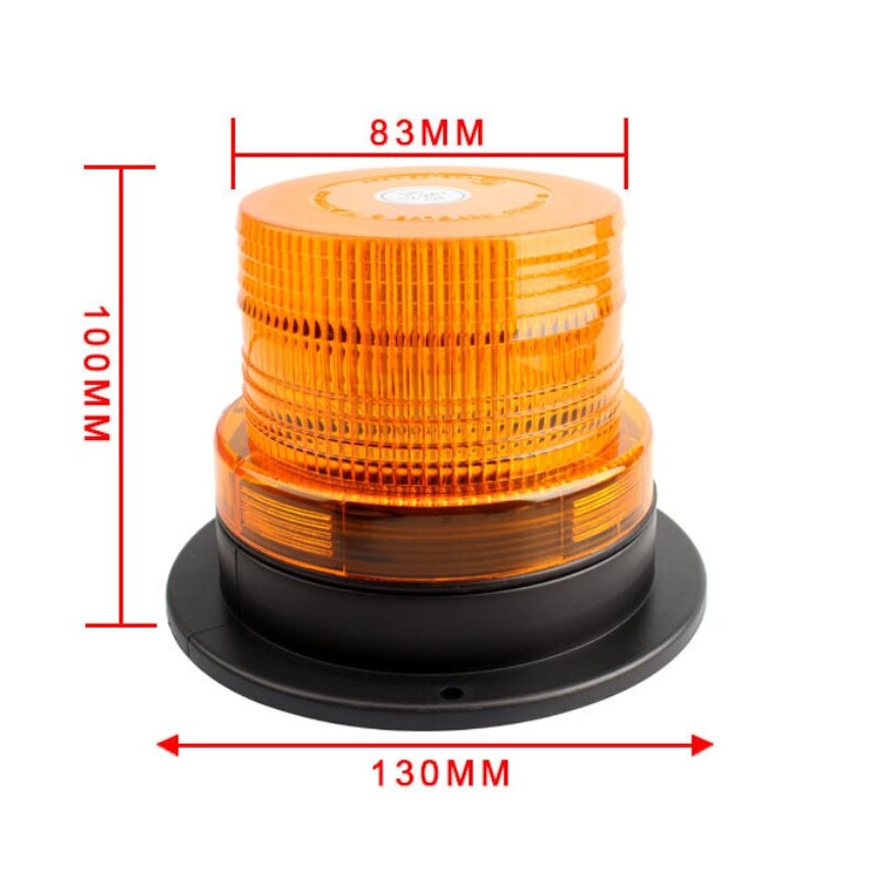 Beacon Light Supplier - Amber Yellow 240 LED Magnetic Base