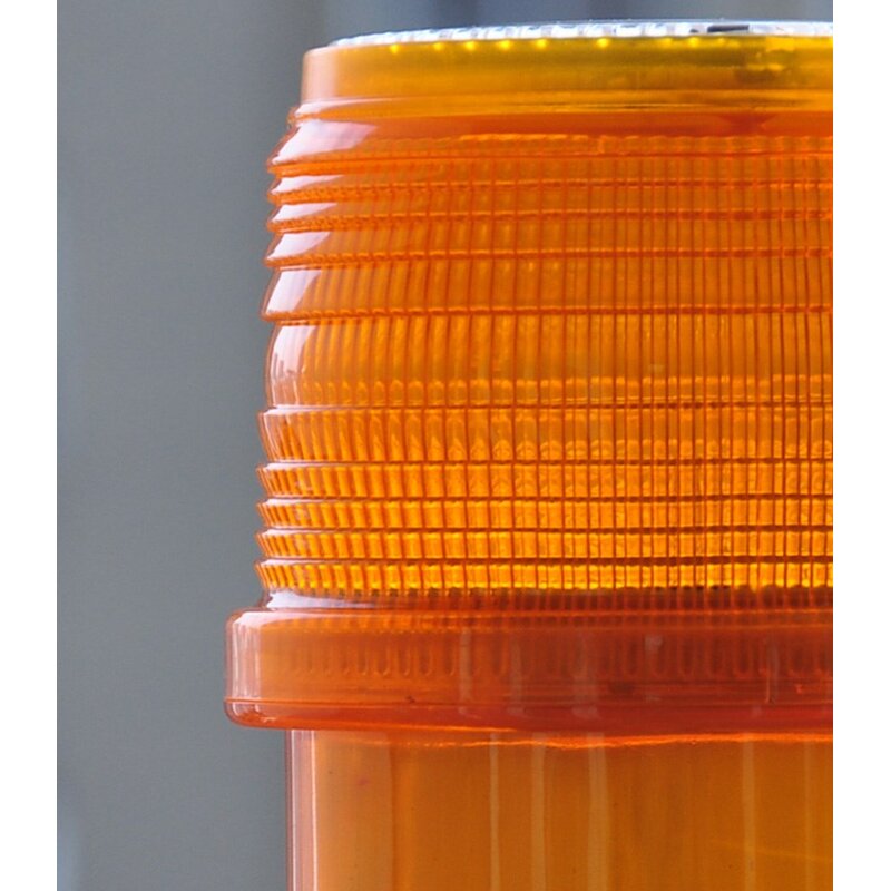 Warning Light Supplier - Solar Amber Flashing LED Magnetic