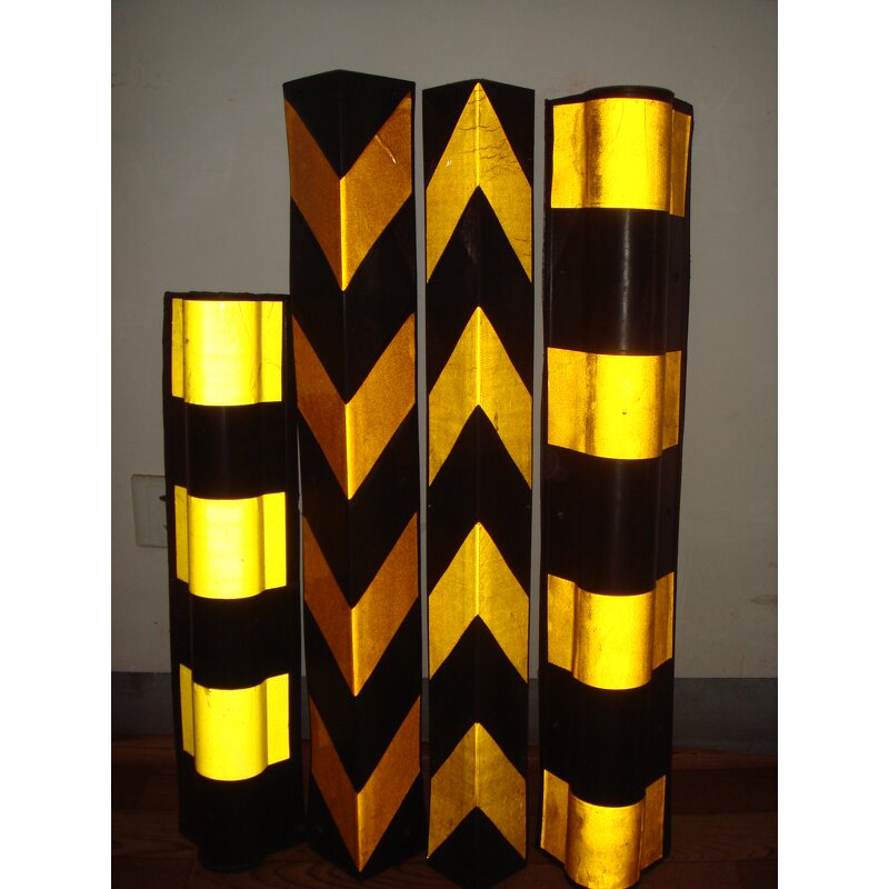 Corner Guard Supplier - 80-120cm Heavy-Duty Rubber Reflective