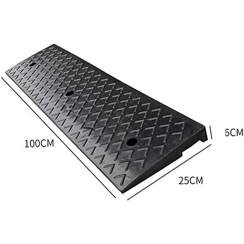 Rubber Kerb Factory - Heavy Vehicle Black Outdoor Uphill