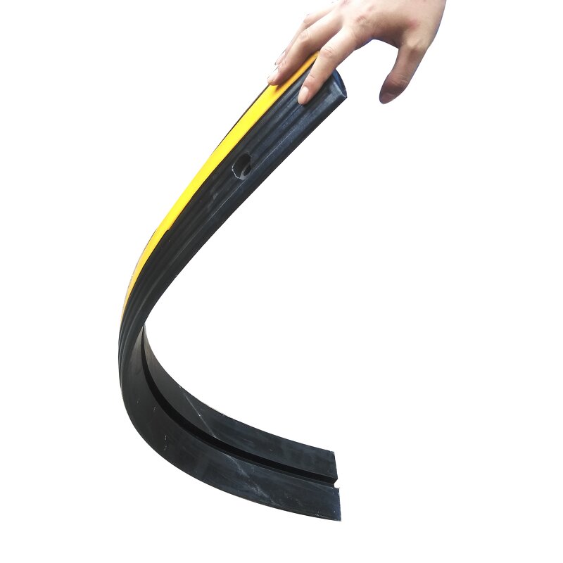Cable Bridge Factory - Durable Yellow Black PVC Cable Cover