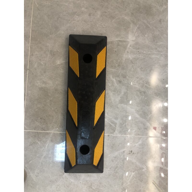 Car Stopper Supplier - 560mm Rubber Parking Lot with Reflective