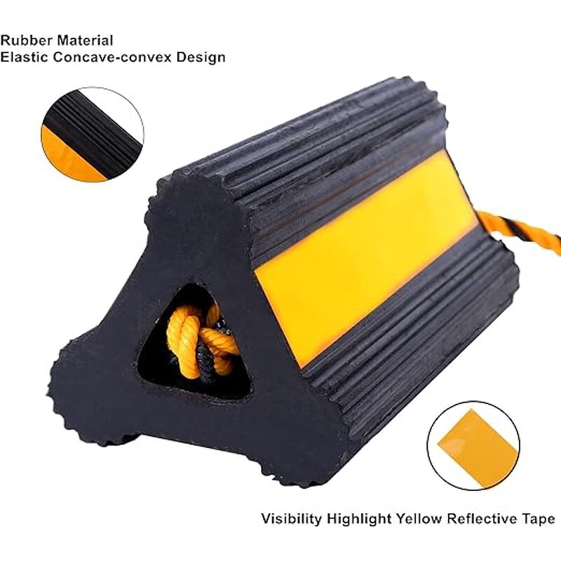 Wheel Chocks Supplier - 210mm Durable Rubber Airplane