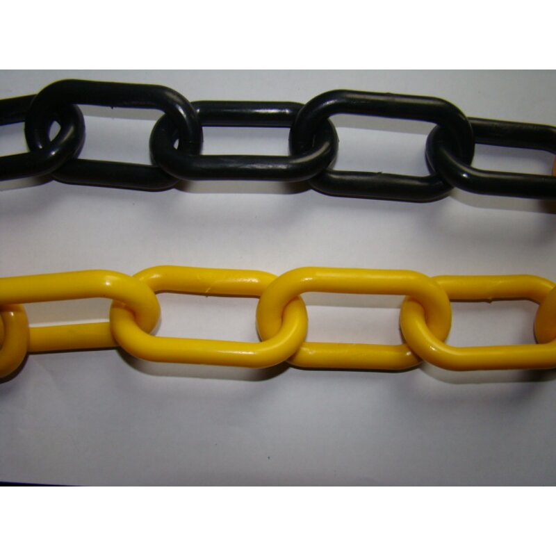 Plastic Chain Manufacturer - Highway Red White 6mm Colored