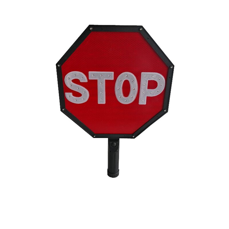 Traffic Sign Supplier - LED Red Stop Yellow Slow Rechargeable
