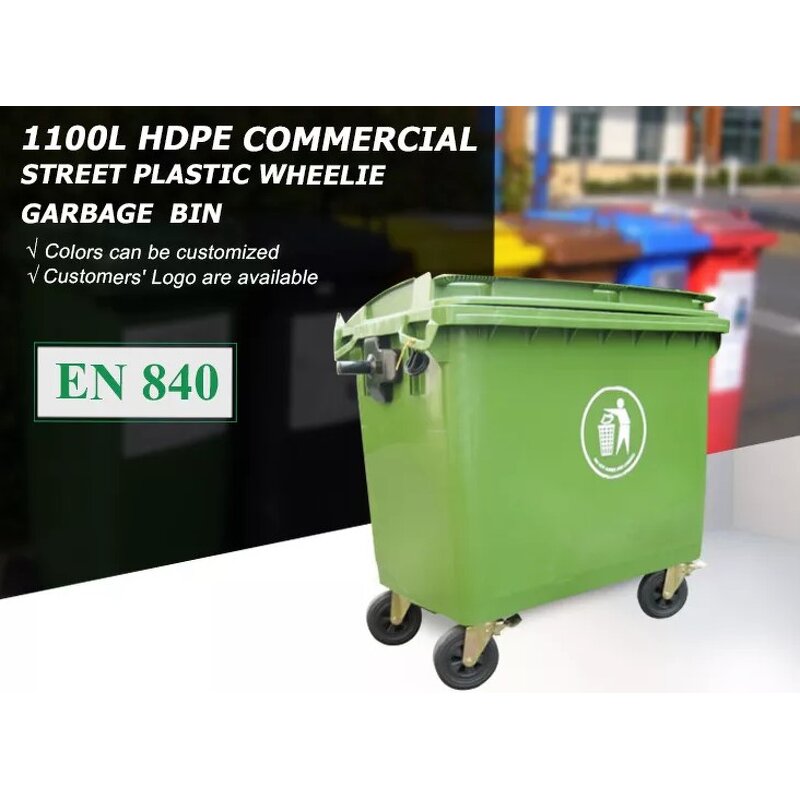 Garbage Bin Supplier - 660L/1110L Plastic Containerized