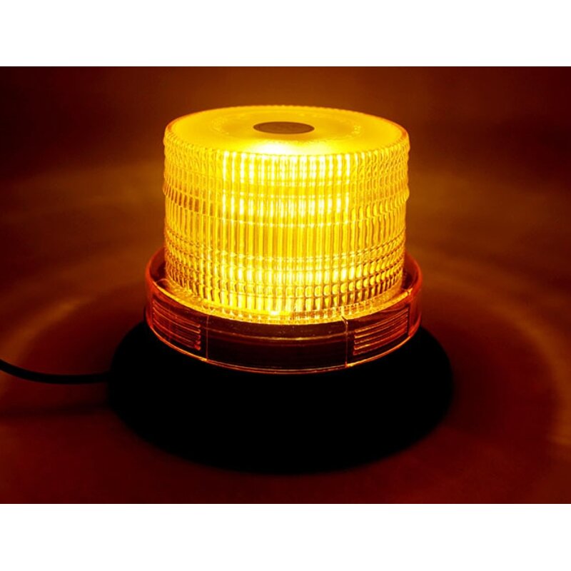 Beacon Light Supplier - Amber Yellow 240 LED Magnetic Base