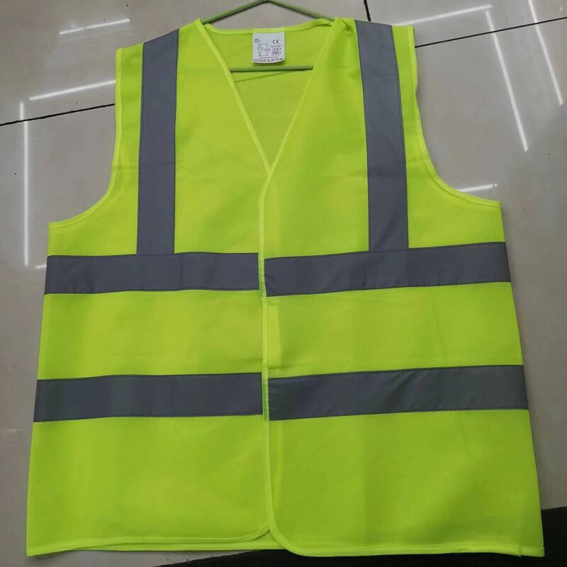 Running Vest Factory - Yellow Green Strap Reflective Security