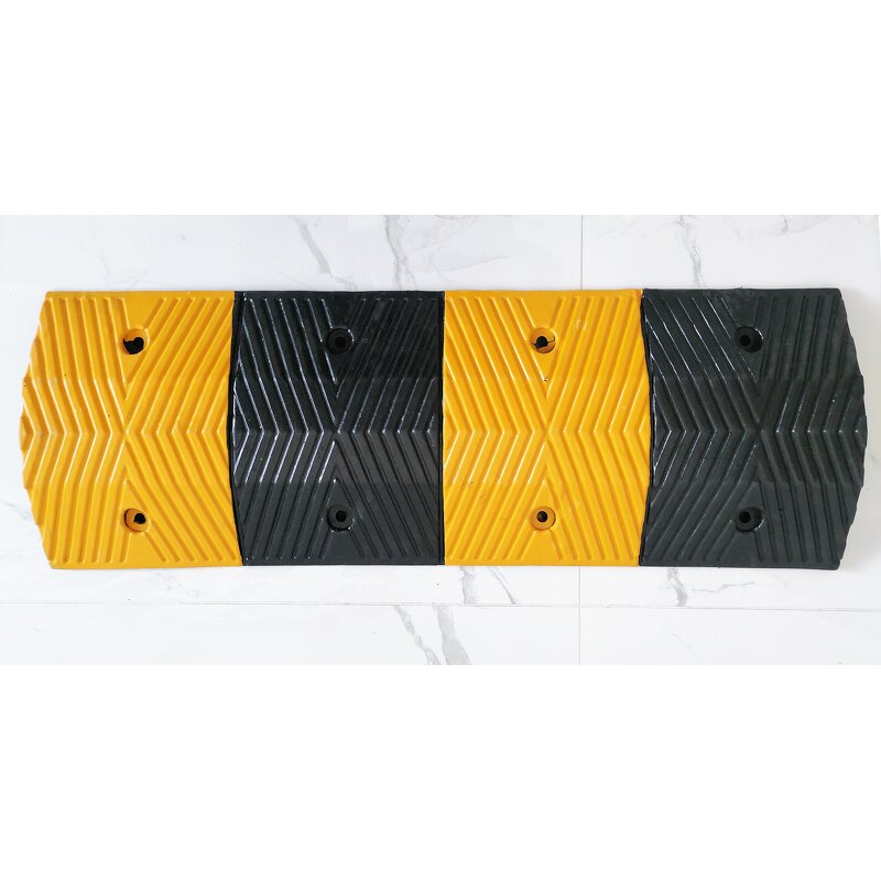 Speed Bump Supplier - Heavy Duty Durable Rubber Yellow-black