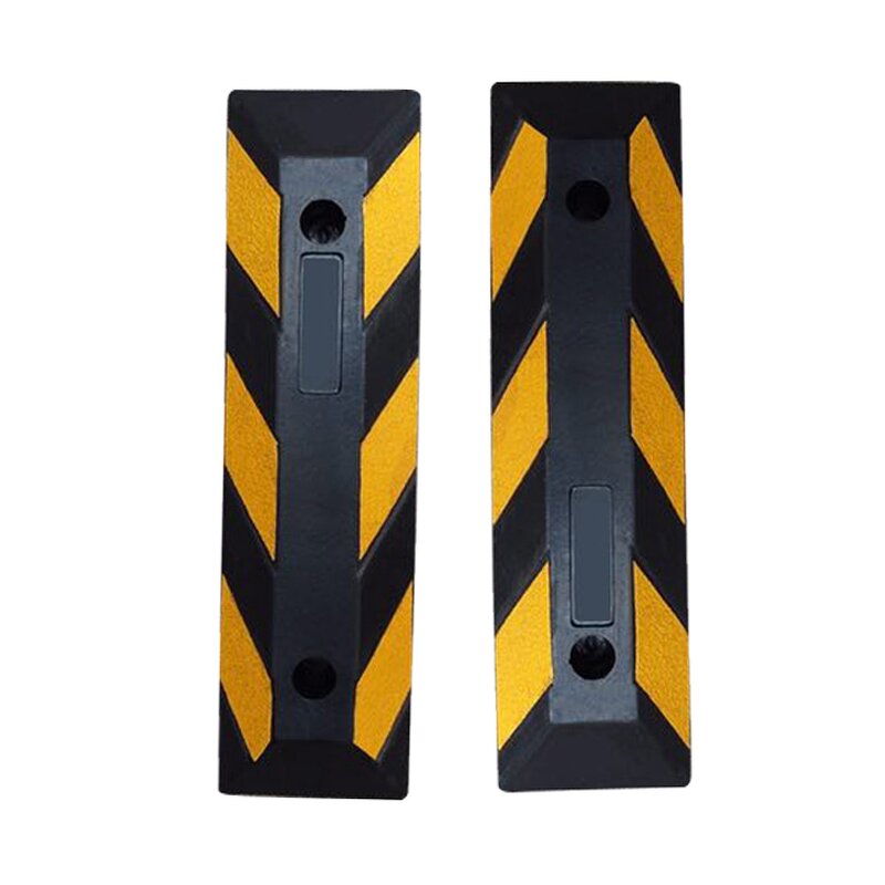 Parking Stopper Manufacturer - Rubber Car Stopper Yellow Black