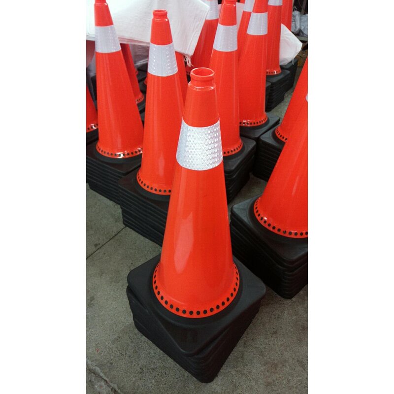 Traffic Cone Supplier - 36" High-Visibility PVC Rubber Base