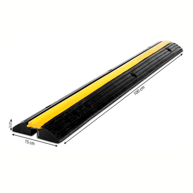 Cable Bridge Factory - Durable Yellow Black PVC Cable Cover