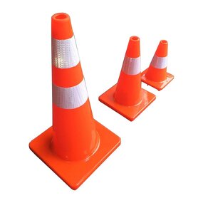 Traffic Cone Manufacturer - Custom 28" Flexible PVC Safety
