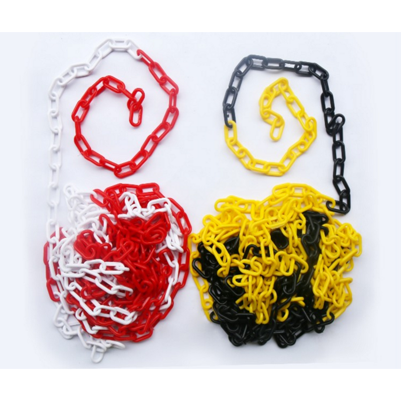 Plastic Chain Supplier - 6-10mm Colored Road Barrier