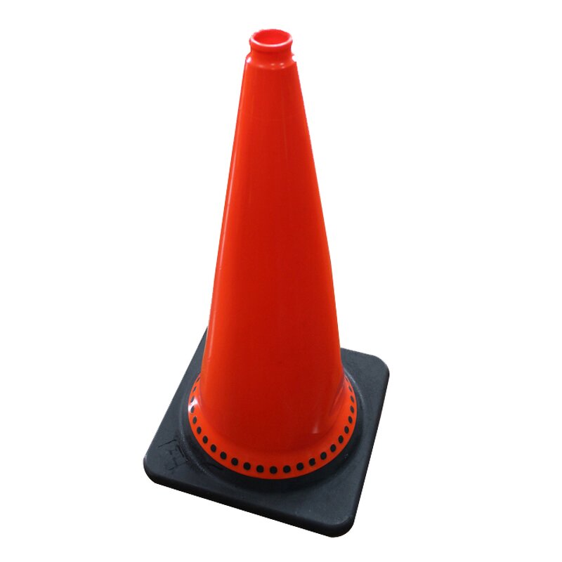 Traffic Cone Manufacturer - 75cm Orange Red PVC with Rubber Base