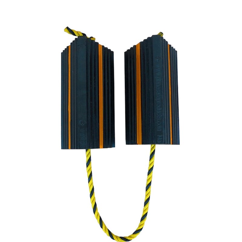Wheel Chocks Supplier - Durable Rubber Airplane with Rope