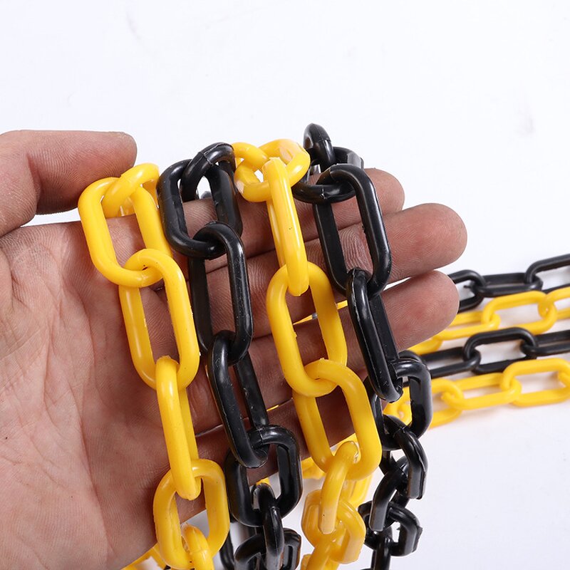 Plastic Chain Supplier - 6-10mm Colored Road Barrier