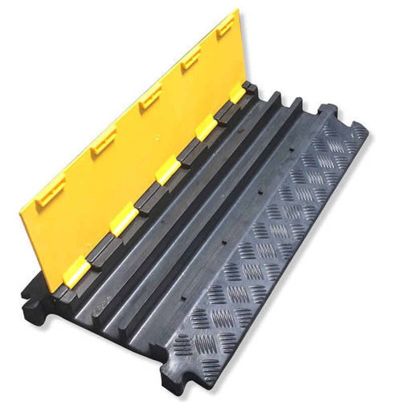Cable Protector Supplier - 93cm Dual Color 3 Channel Rubber