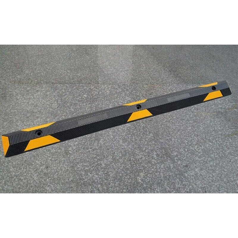 Wheel Stopper Manufacturer - 1650mm Black Yellow Rubber Ramp