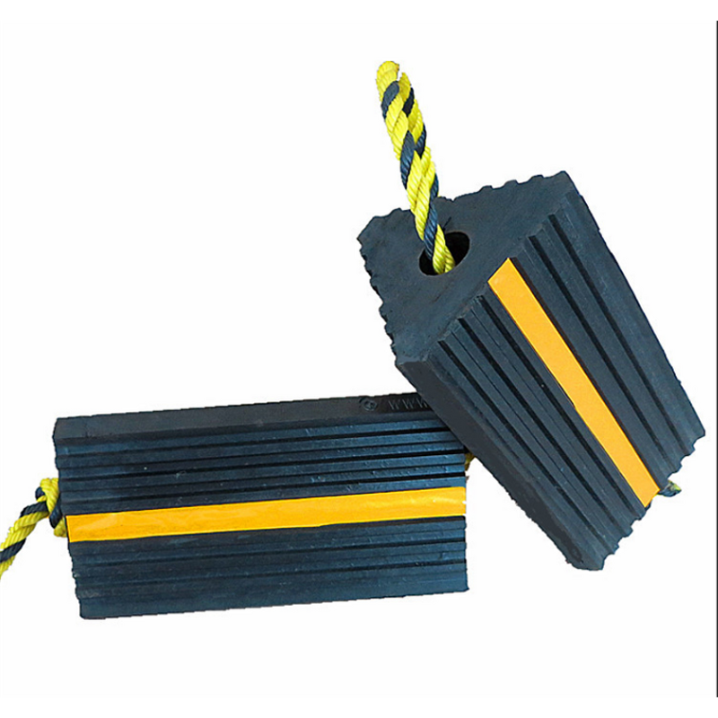 Wheel Chocks Supplier - Durable Rubber Airplane with Rope