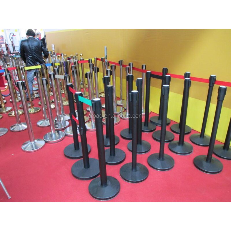 Crowd Control Barrier Manufacturer - Metal Cast Iron Base Modern