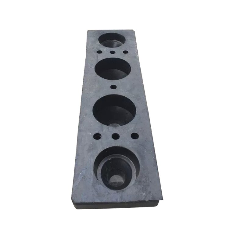 Parking Stopper Supplier - 485mm Black Yellow Rubber Car Park