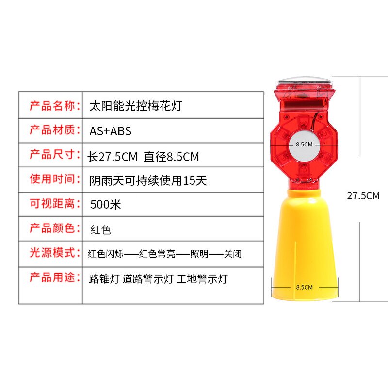 Warning Light Manufacturer - Solar Plastic LED Torch Lamp