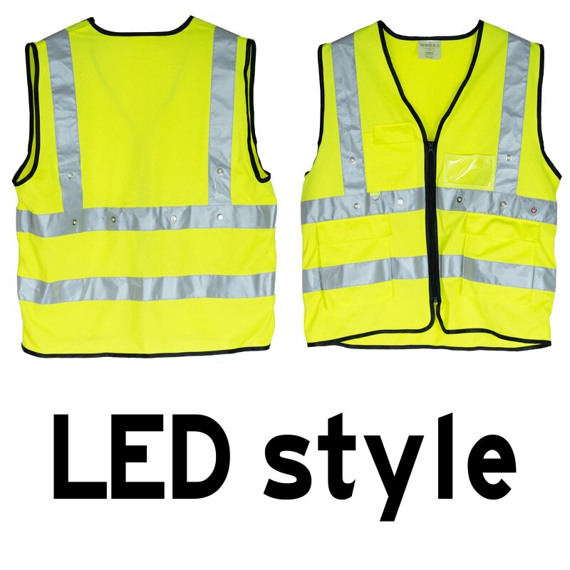 Reflective Jacket Manufacturer - LED High Vis Mesh Pockets Vest