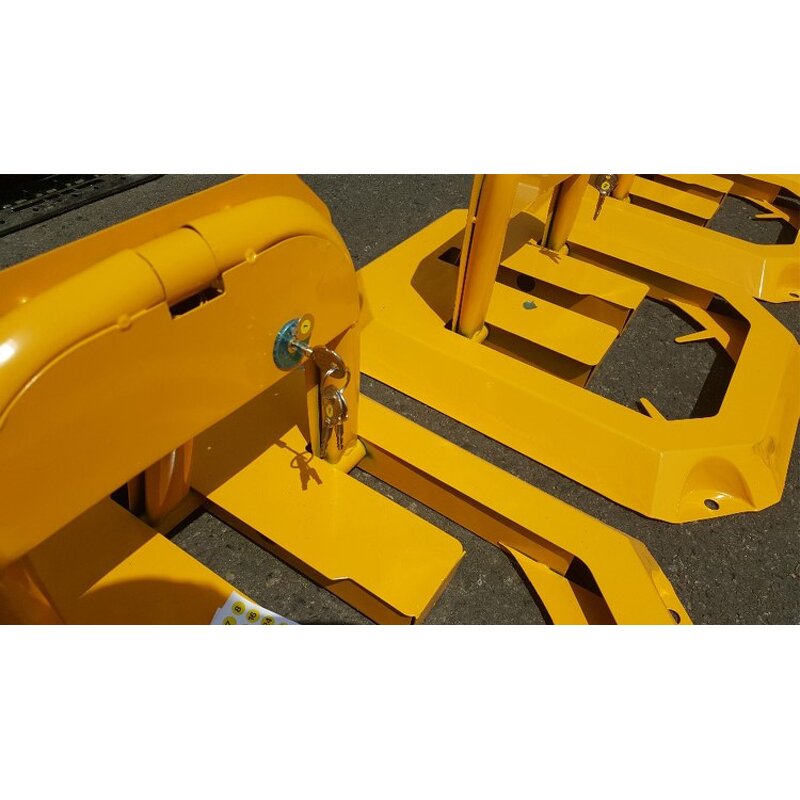 Smart Parking Lock Factory - Anti-theft Yellow Steel Automatic