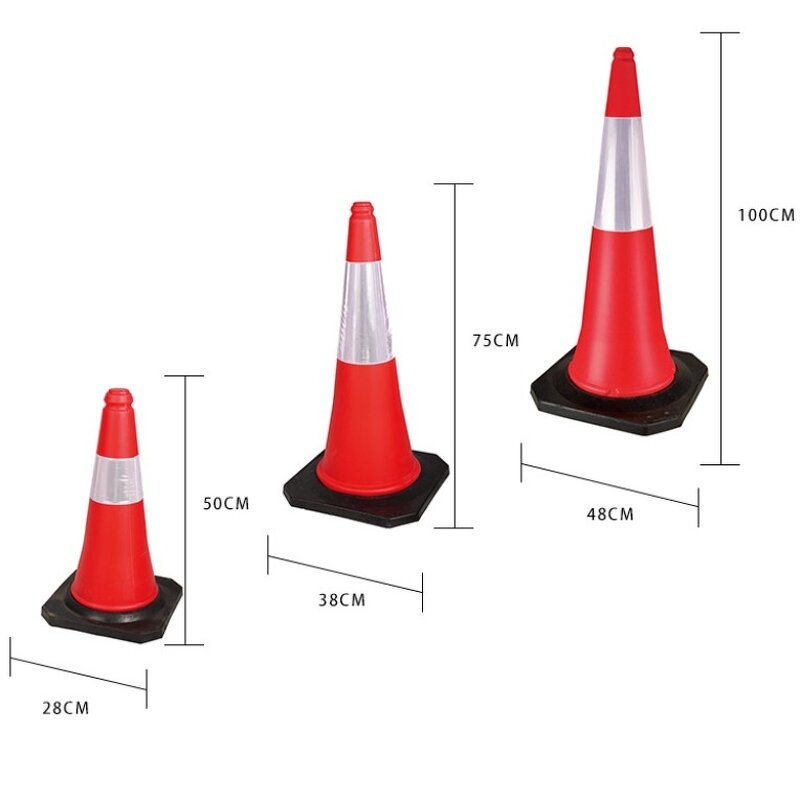 Traffic Cone Supplier - Wholesale 50/100cm PE Reflective