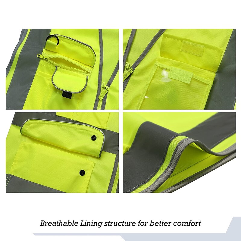 Reflective Jacket Manufacturer - LED High Vis Mesh Pockets Vest