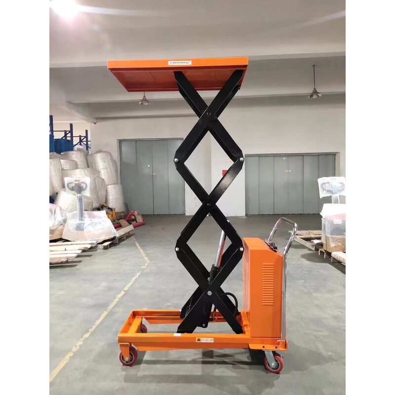 Semi-electric Lifting Platform Factory - Mini Construction Scissor 0.5T 1.0T