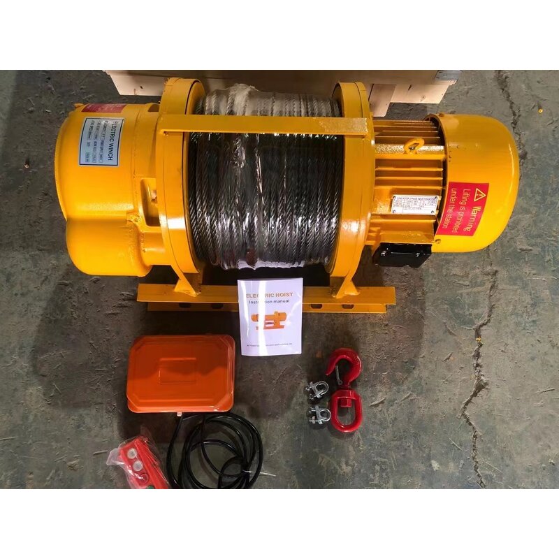 Electric Wire Rope Winch Factory - Kdj Type 2-10 Tons With Gearbox for Flexibility