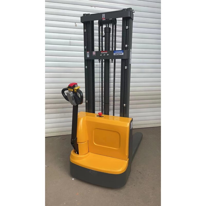 Electric Forklift Supplier - Hot Sale 1-1.5ton Walkie Pallet Stacker 3-3.5m Triplex