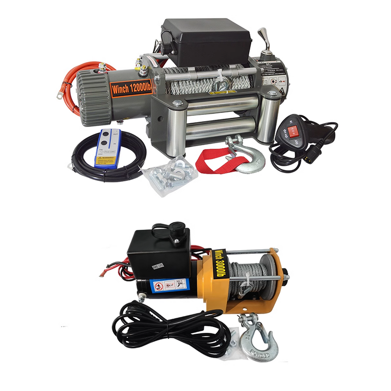 Electric Winch Manufacturer - 12v 12000lbs Oem 4x4 Wholesale 9500lbs Synthetic Rope